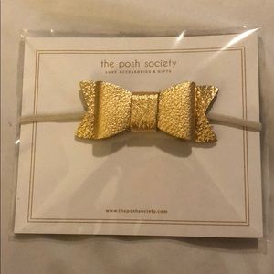 Freshly Picked x Posh Society Gold Bow Headband